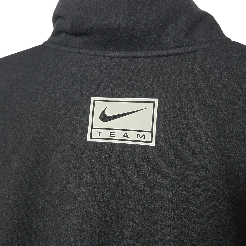 Nike Dri Fit Black Track Jacket Full Zip Swoosh Logo‎ Womens XS Running Cheer
